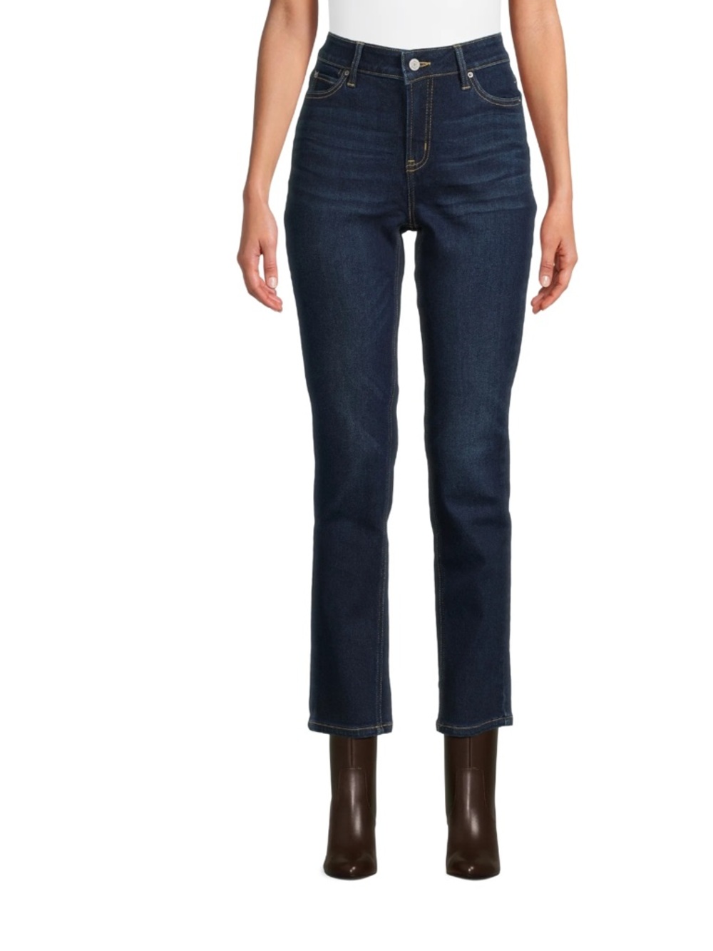 Women’s Mid Rise Straight Leg Jeans Size 14 - Picture 2 of 11